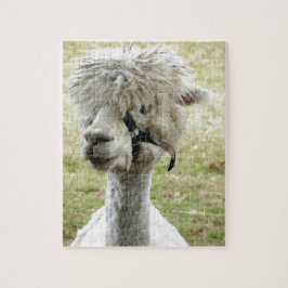 Puzzle Llama blanca hermosa