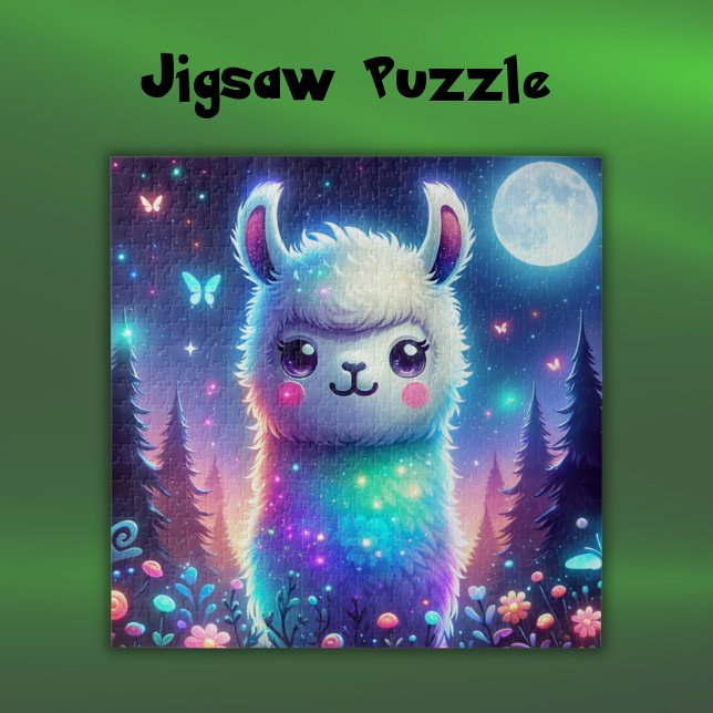 Puzzle Llama colorida suave holográfica | (Subido por el creador)