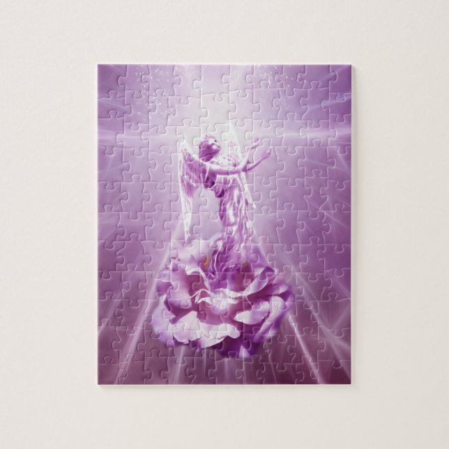 Puzzle Llama de amor de Angel rosa Rosa (Vertical)