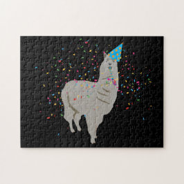 Puzzle Llama de fiesta - Animales con Fiesta