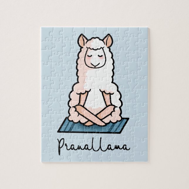 Puzzle Llama de yoga - Pranallama (Vertical)