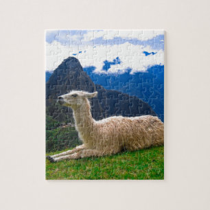 Puzzle Llama en Machu Picchu