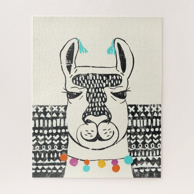Puzzle Llama fiesta - Retrato (Vertical)