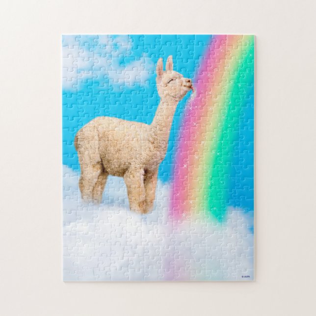 Puzzle Llama Licando Arcoiris (Vertical)