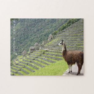 Puzzle llama machu picchu