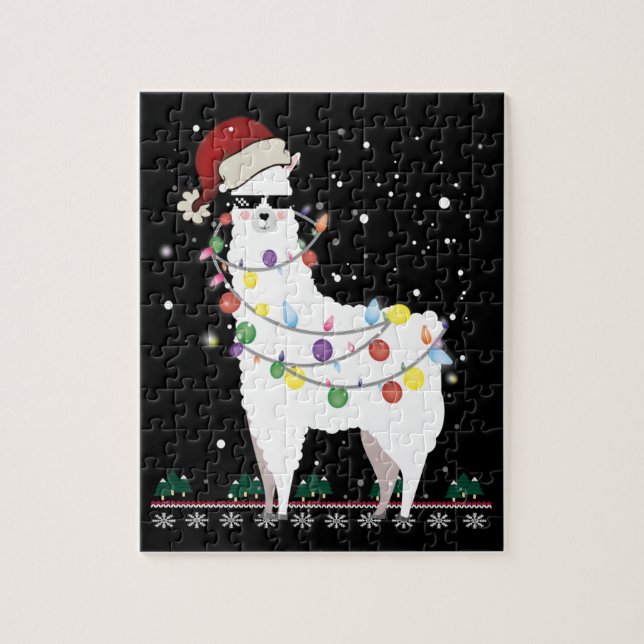 Puzzle Llama navidades (Vertical)