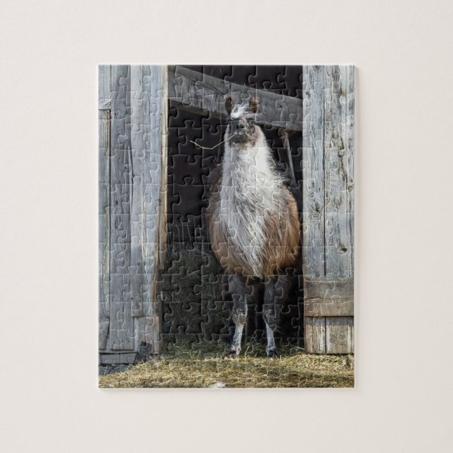 Puzzle Llama, saludo al día (Vertical)