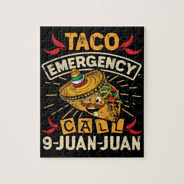 Puzzle Llamada de emergencia del Taco de Cinco De Mayo 9 (Vertical)