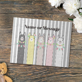 Puzzle Llamadas personalizadas y atractivas retro colorid