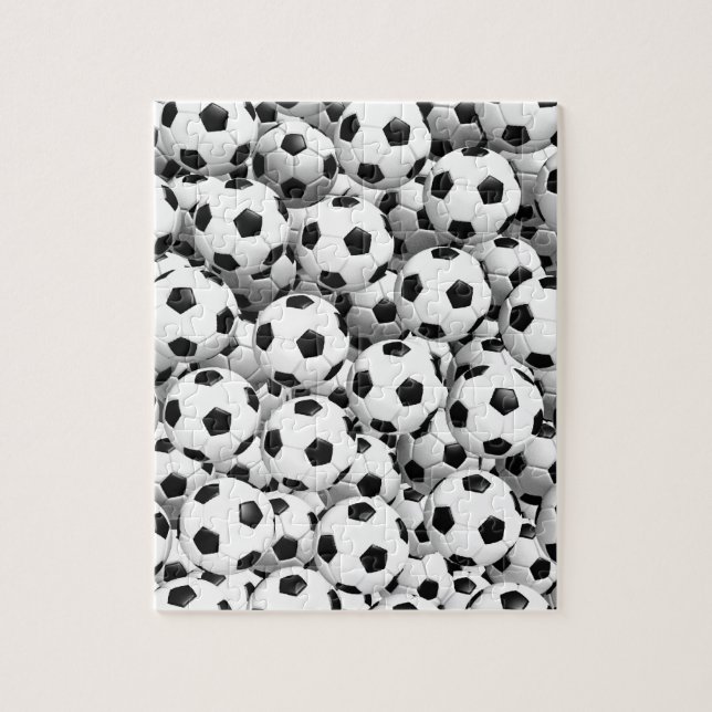 Puzzle Llenado de los balones de fútbol (Vertical)