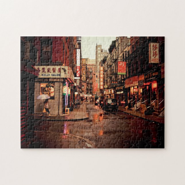 Puzzle Lluvia - Chinatown - New York City (Horizontal)