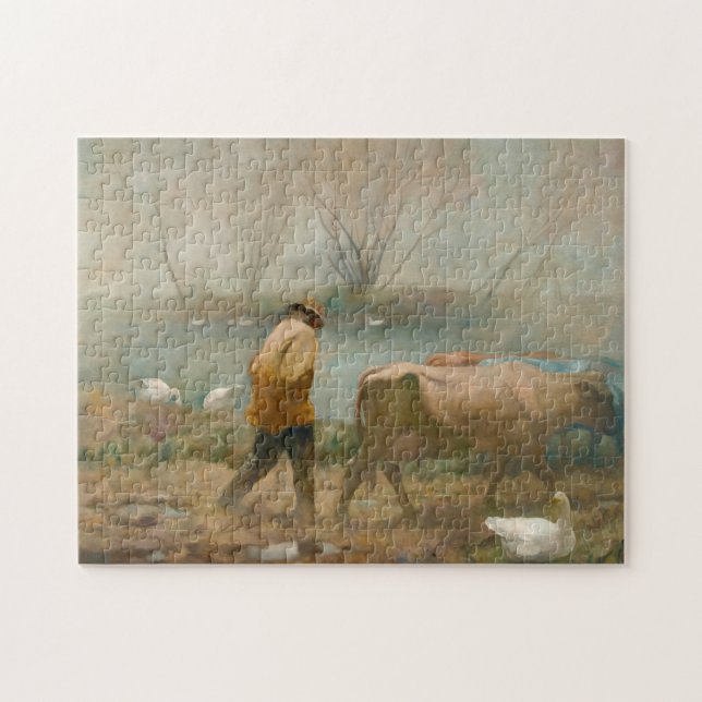 Puzzle Lluvia de abril por Newell Convers Wyeth (Horizontal)
