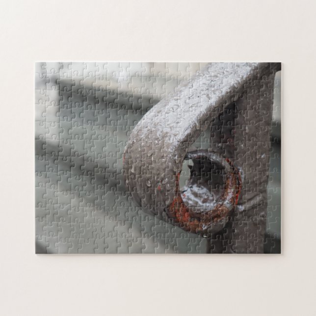 Puzzle Lluvia de hierro forjado Gotas de lluvia Nueva Yor (Horizontal)