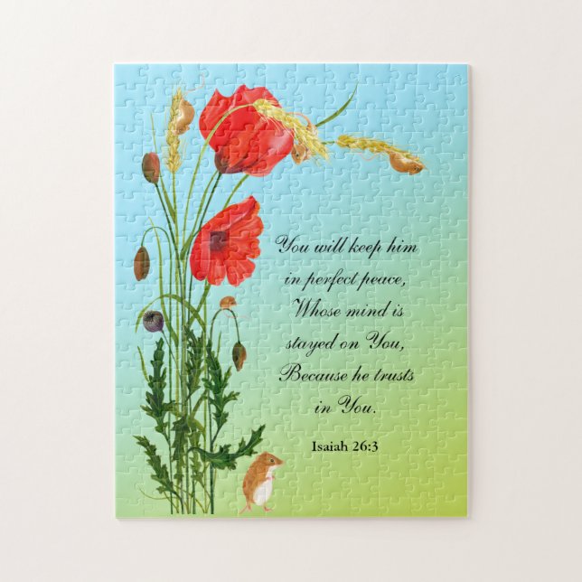 Puzzle Lo mantendrán en perfecta paz Biblia Verse (Vertical)