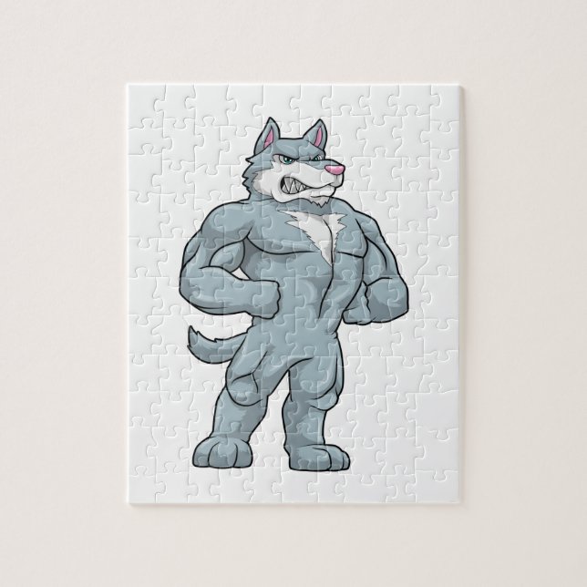 Puzzle Lobo como el caso de Bodybuilder (Vertical)