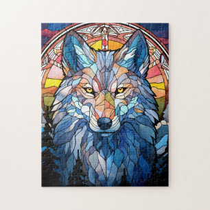 Puzzle Lobo de cristal contenido