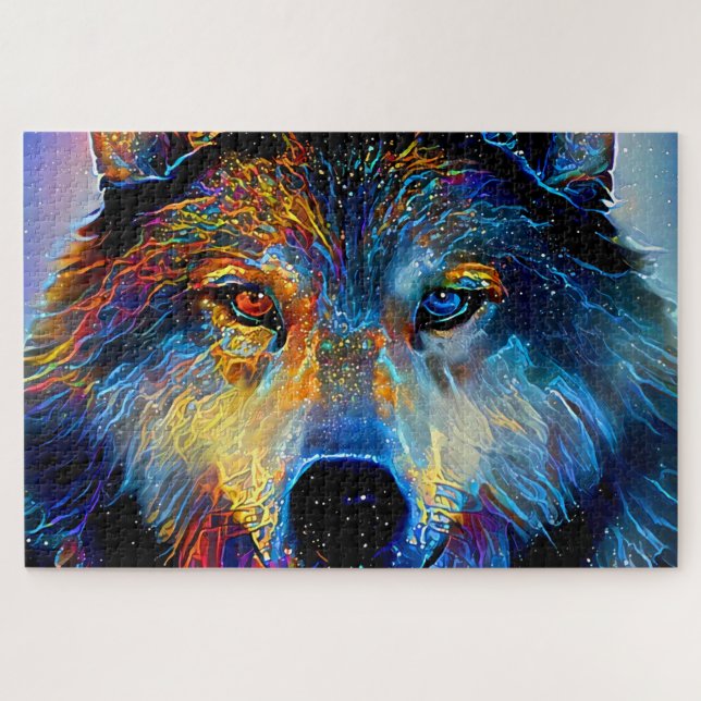 Puzzle Lobo de espíritu místico (Horizontal)