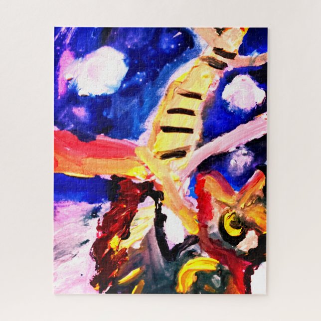 Puzzle Lobo en invierno  (Vertical)