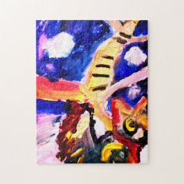 Puzzle Lobo en invierno