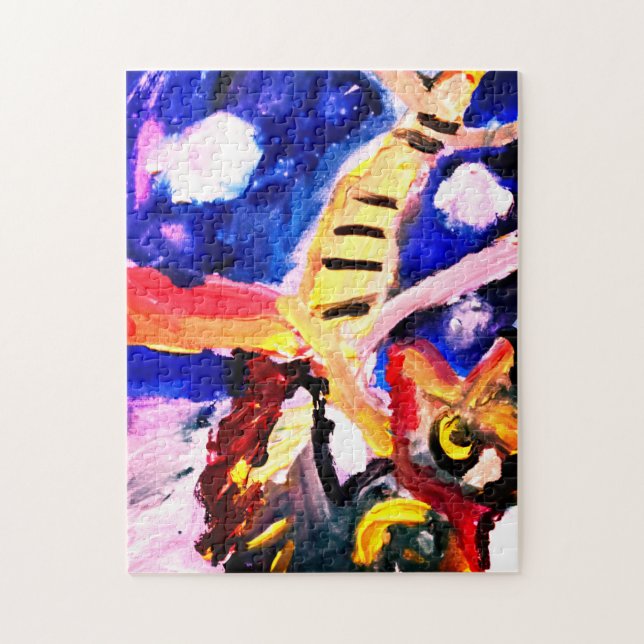 Puzzle Lobo en invierno  (Vertical)