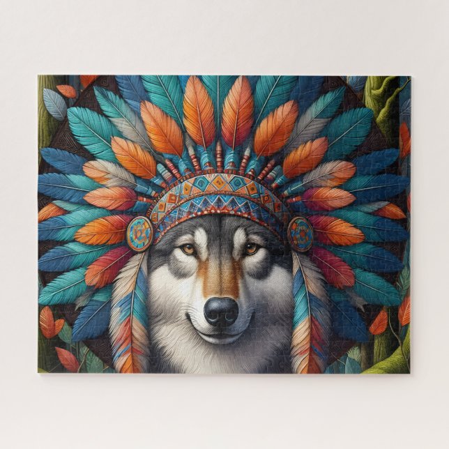 Puzzle Lobo Nativo (Horizontal)