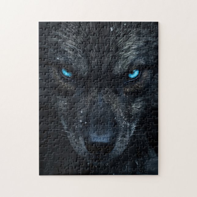 Puzzle Lobo negro (Vertical)