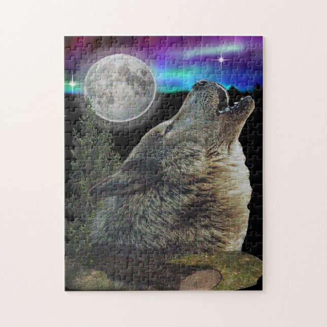 Puzzle Lobo y Luna (Vertical)