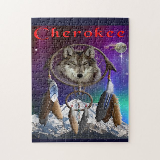 Puzzle lobo y luna (Vertical)