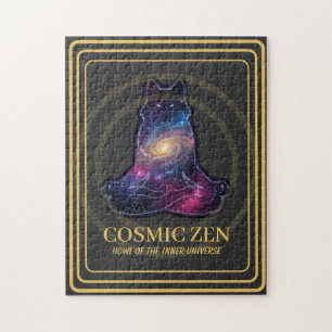 Puzzle Lobo Zen Cósmico – Animal Espiritual de la Galaxia