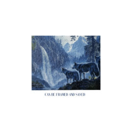 Puzzle Lobos y cascadas