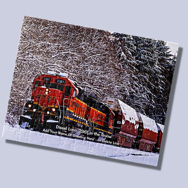 Puzzle Loco Diesel 2361 en la Nieve - Añadir nombre (Subido por el creador)