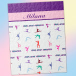 Puzzle Loco por la gimnasia<br><div class="desc">¡Loco por el rompecabezas de la Gimnasia con el nombre de su gimnasta! ¡Cargados de coloridas siluetas de gimnasia por todas partes!</div>