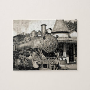Puzzle Locomotora antigua tren máquina de vapor ferrocarr