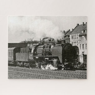 Puzzle Locomotora antigua tren máquina de vapor ferrocarr