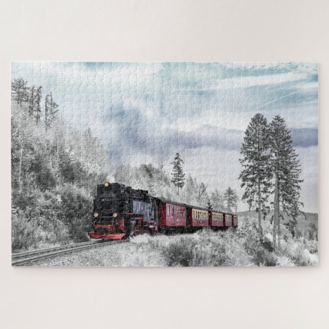 Puzzle Locomotora de invierno (Horizontal)
