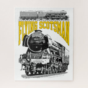 Puzzle Locomotora de vapor Flying Scotsman. Tren LNER 192