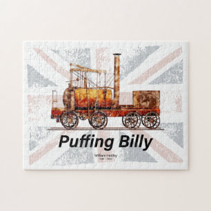 Puzzle Locomotora inglesa del tren de vapor Puffing Billy