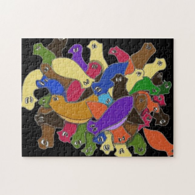 Puzzle Locos planadores de ojos cruzados (Horizontal)