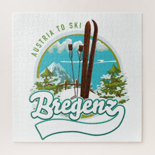 Puzzle Logo de Bregenz austria to ski