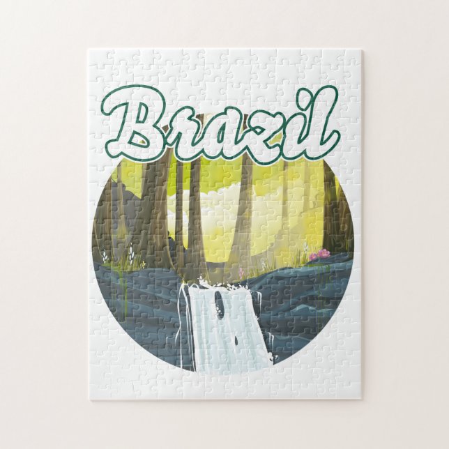 Puzzle Logo de la selva tropical de Brasil (Vertical)