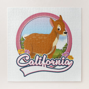 Puzzle Logo de las vacaciones en California Deer