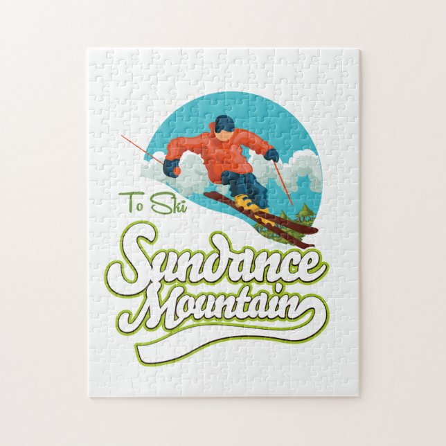 Puzzle Logo de los montes Sundance (Vertical)