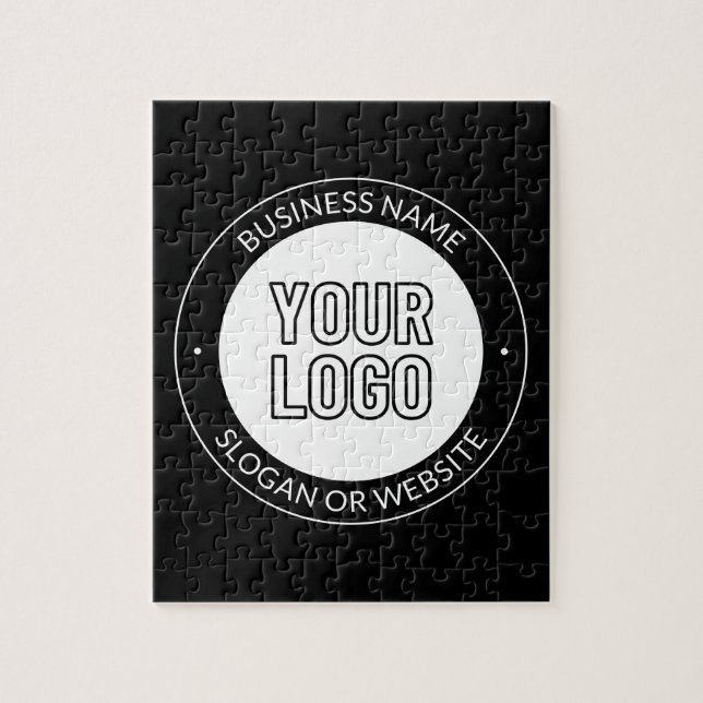 Puzzle Logo de negocios o plantilla de diseño y texto edi (Vertical)