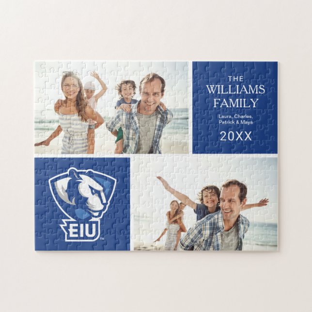 Puzzle Logo de Panthers University del Este de Illinois (Horizontal)