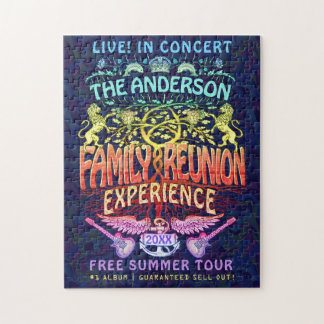 Puzzle Logotipo de concierto de la banda de Reunión Famil