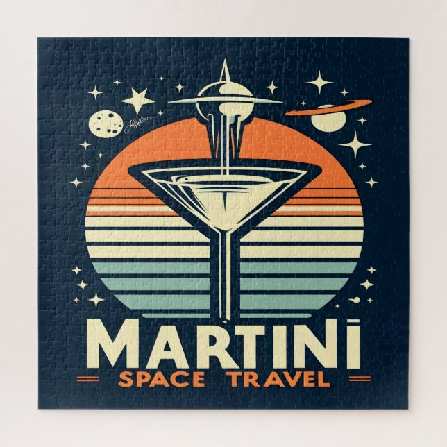 Puzzle Logotipo de martini Space Travel Lift Off (Vertical)