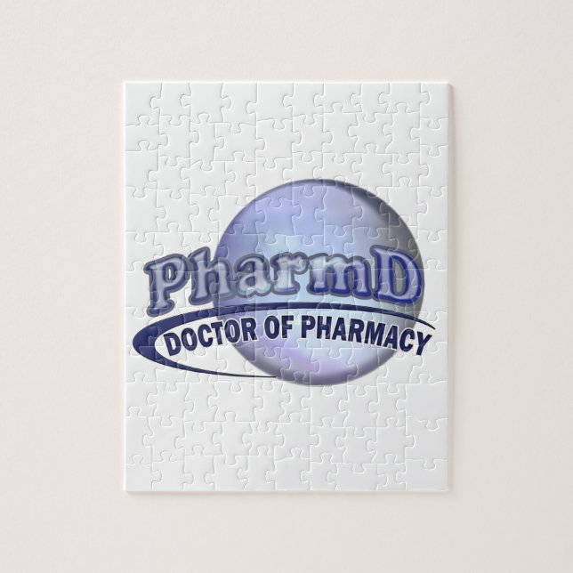 Puzzle LOGOTIPO de PharmD - MÉDICO de la FARMACIA (Vertical)