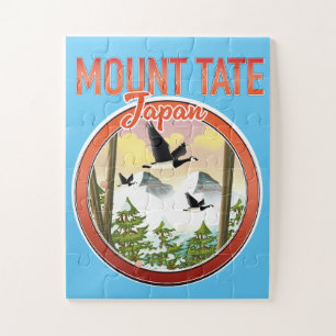 Puzzle logotipo de viaje a Japón Monte Tate
