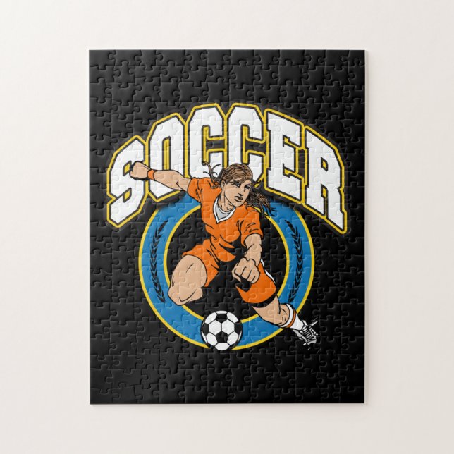 Puzzle Logotipo del fútbol de las mujeres (Vertical)
