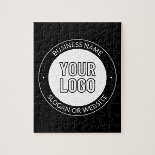 Puzzle Logotipo empresarial o plantilla de texto editable